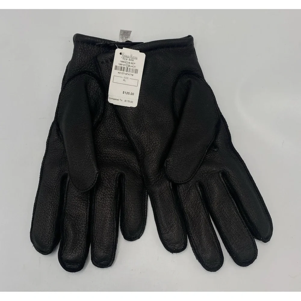 Nieman Marcus Women's Leather Lined Faux Fur Black XL Tags‎ Read